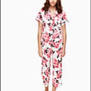NWT Kate Spade Rose Charmeuse PJ Set😢